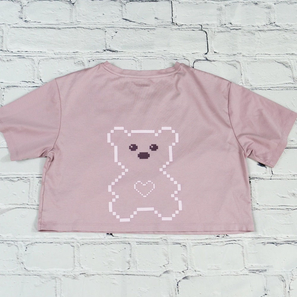 Love U 100% Bears, Crop Top,Silky and Cool Feel, Bears Graphic Tees