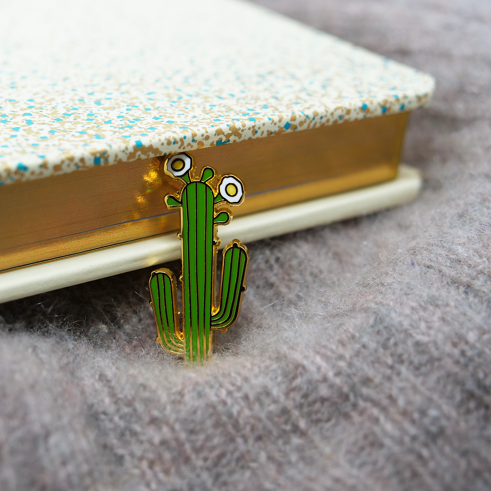 Thumbnail: California Botanical Selection - Carnegiea gigantea, Premium Cactus Enamel Pin