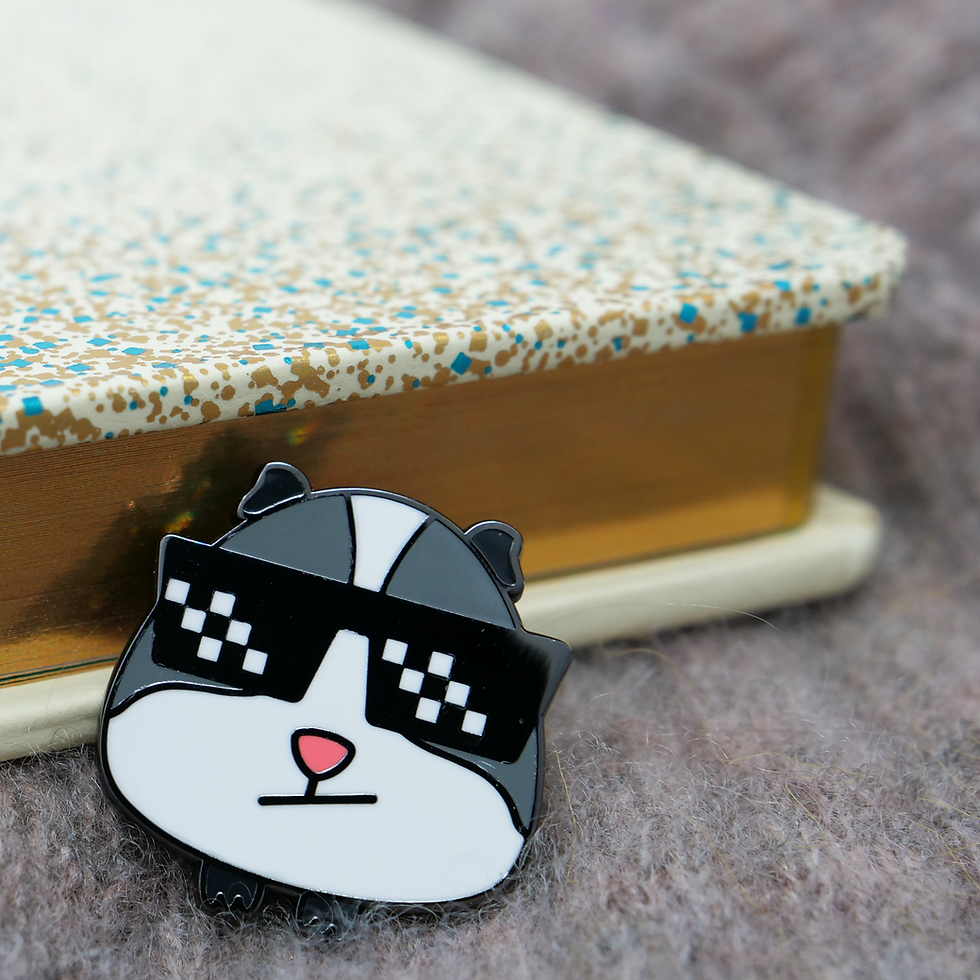 Thumbnail: Guinea Pig Emoji - Boss, Premium Enamel Pin