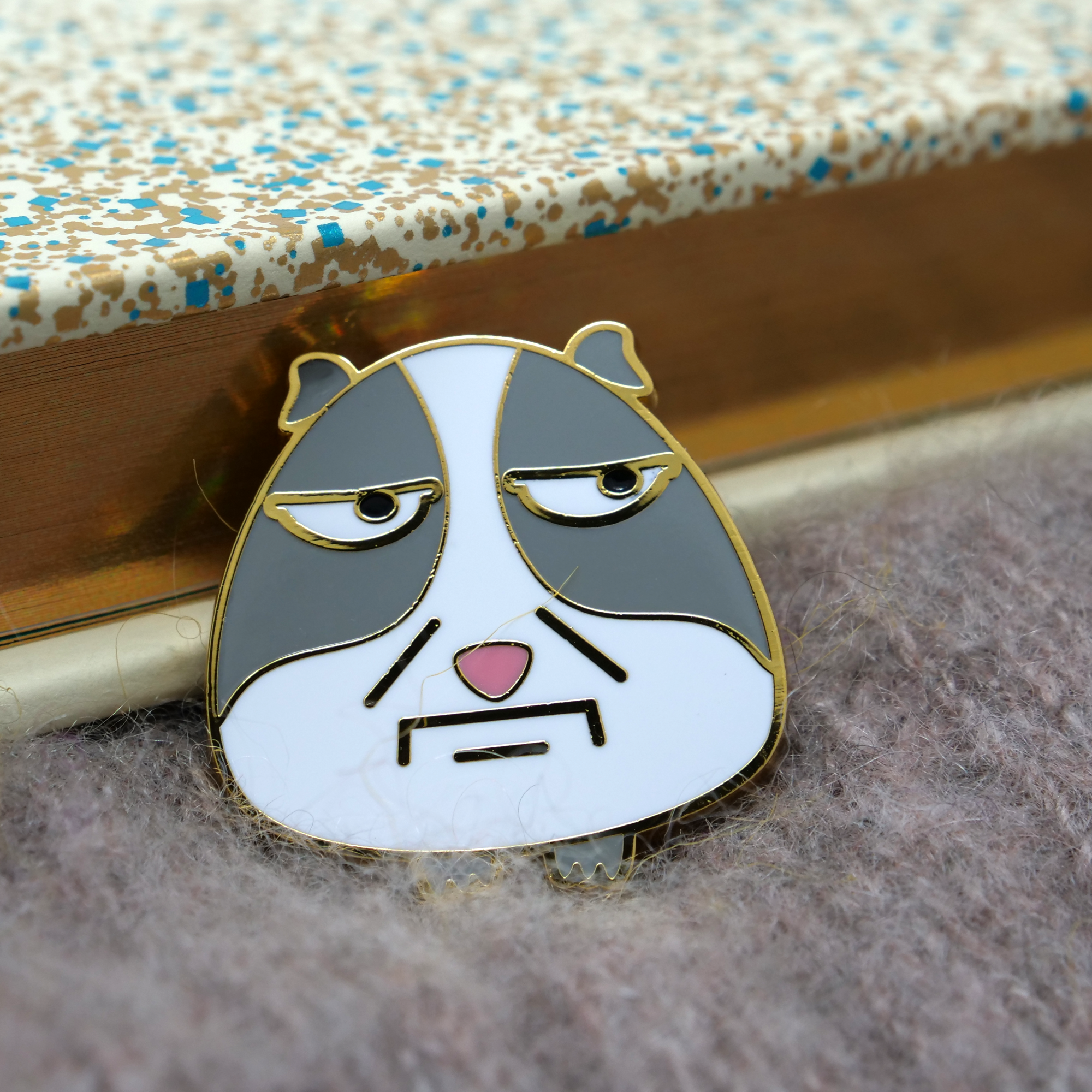 Guinea Pig Emoji - Series 2, Are You Kidding Me, Premium Enamel Pin, Lapel Pin