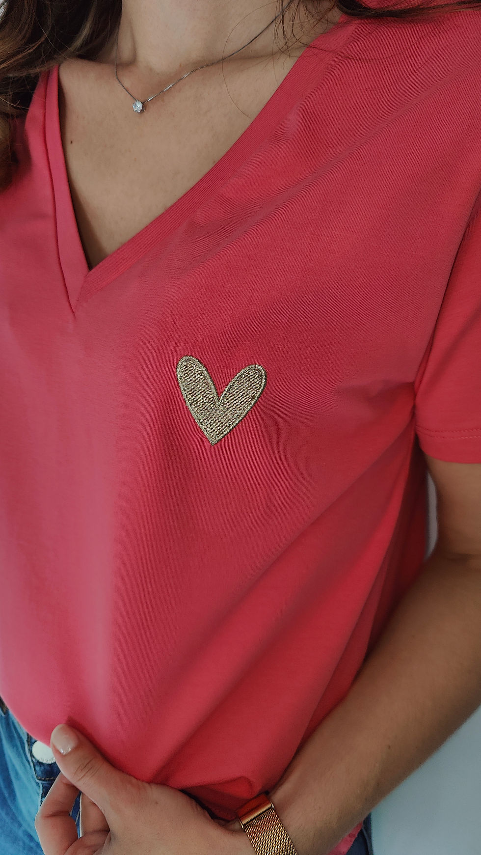 Miniature : Tee-shirt cœur brodé Mama