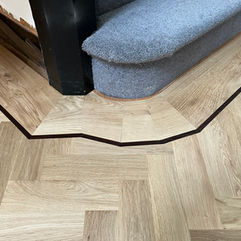 solid oak parquet herringbone in Ormskirk property