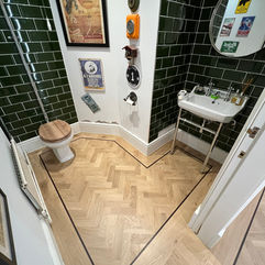 solid oak herringbone flooring installed in Ormskirk