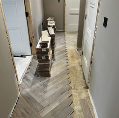 elegant grey herringbone wood flooring Prescot