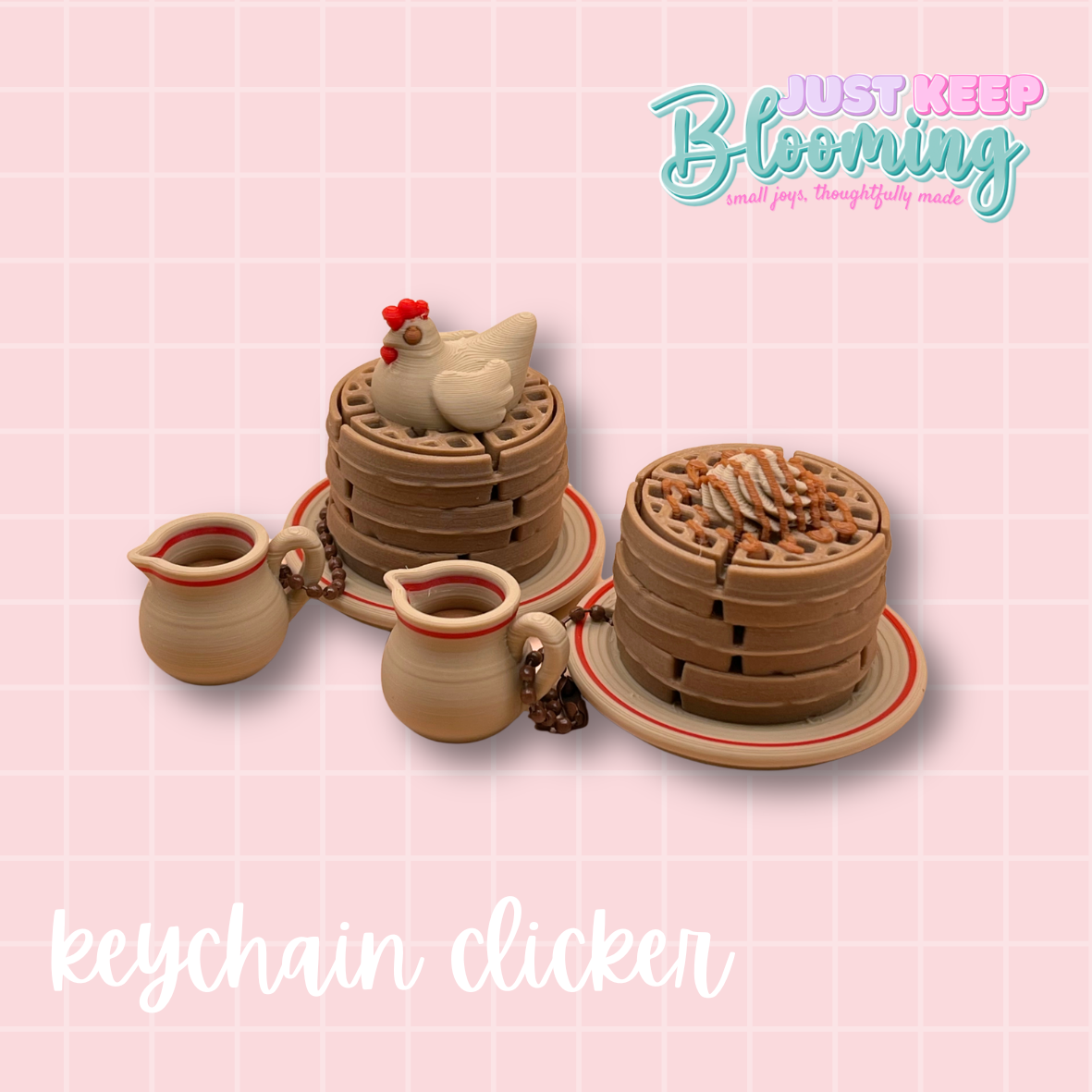 Waffle Edition Keychain Clicker