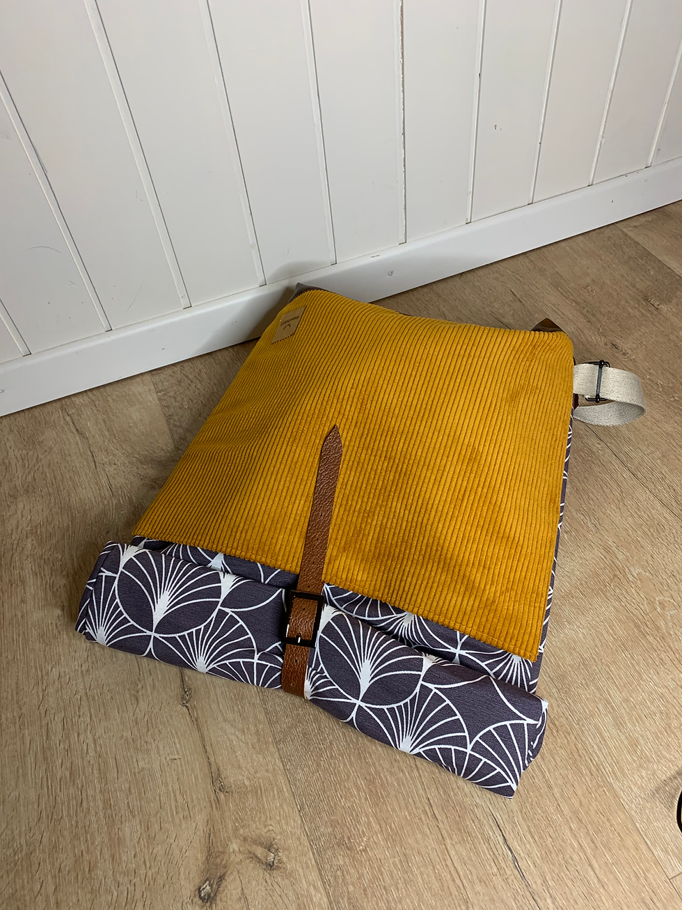 Miniaturbild: Rollrucksack "Manchester" senfgelb/anthrazit