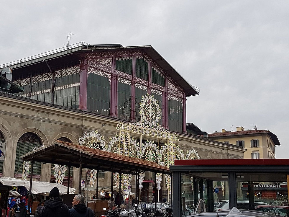 Fachada do mercado central de Florença