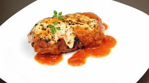 Prato de bife à parmegiana