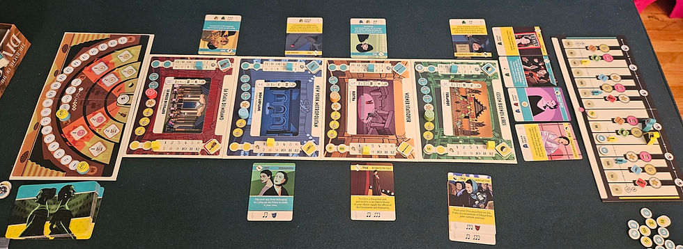 Battle of the Divas board and some player cards on the table
