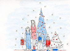 school in beeld kerstviering