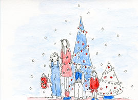 school in beeld kerstviering