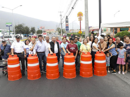 AVANZA LA MODERNIDAD EN ESCOBEDO; CONCLUYE CUARTA ETAPA DE AV. RAÚL SALINAS