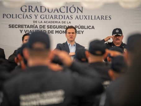 INGRESAN 65 NUEVOS ELEMENTOS A LA POLICIA  AUXILIAR DE MONTERREY