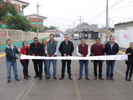 INAUGURA HERIBERTO TREVIÑO OBRAS DE PAVIMENTO EN MONTE KRISTAL