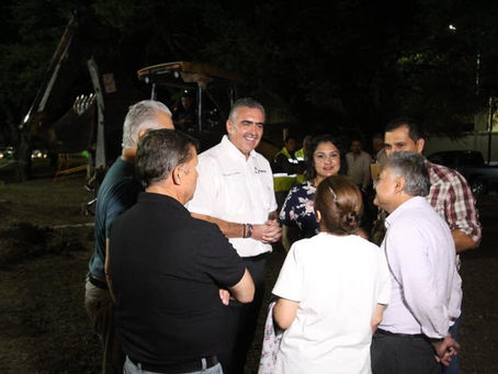 ARRANCA CÉSAR GARZA CONTRUCCION DE PARQUE LINEAL