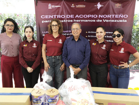 INSTALA ESCOBEDO CENTROS DE ACOPIO NORTEÑO PARA VÍCTIMAS DEL TERREMOTO EN VENEZUELA