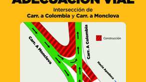 AVANZAN LOS TRABAJOS EN EL TRIÁNGULO VIAL NORTE; ABREN CARRETERA A COLOMBIA Y TRABAJARÁN EN MONCLOVA