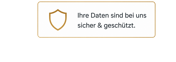 Ihre Daten sind bei uns sicher und geschützt