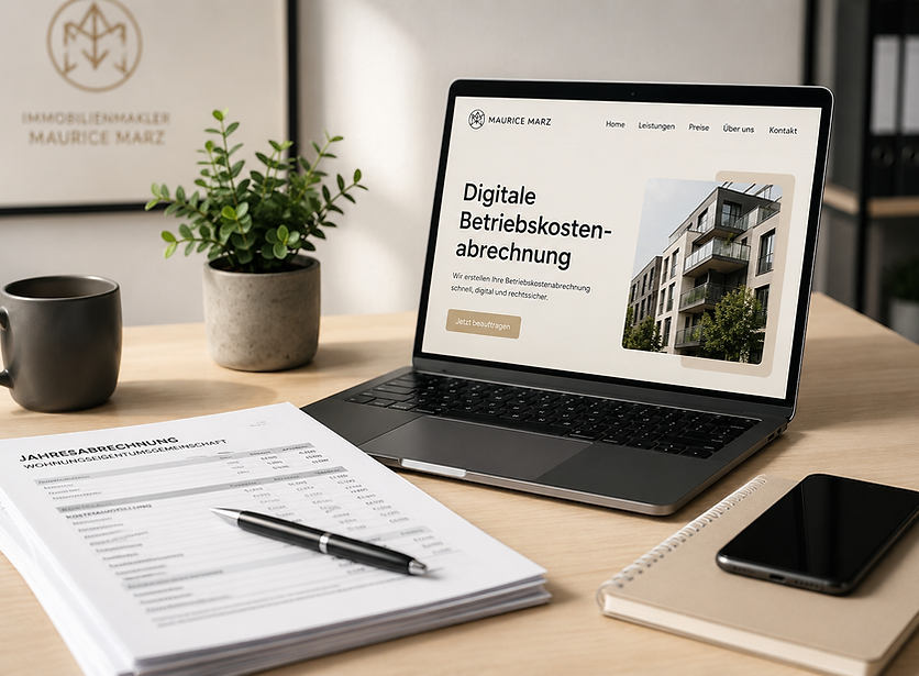 Digitale Betriebskostenabrechnung für Vermieter