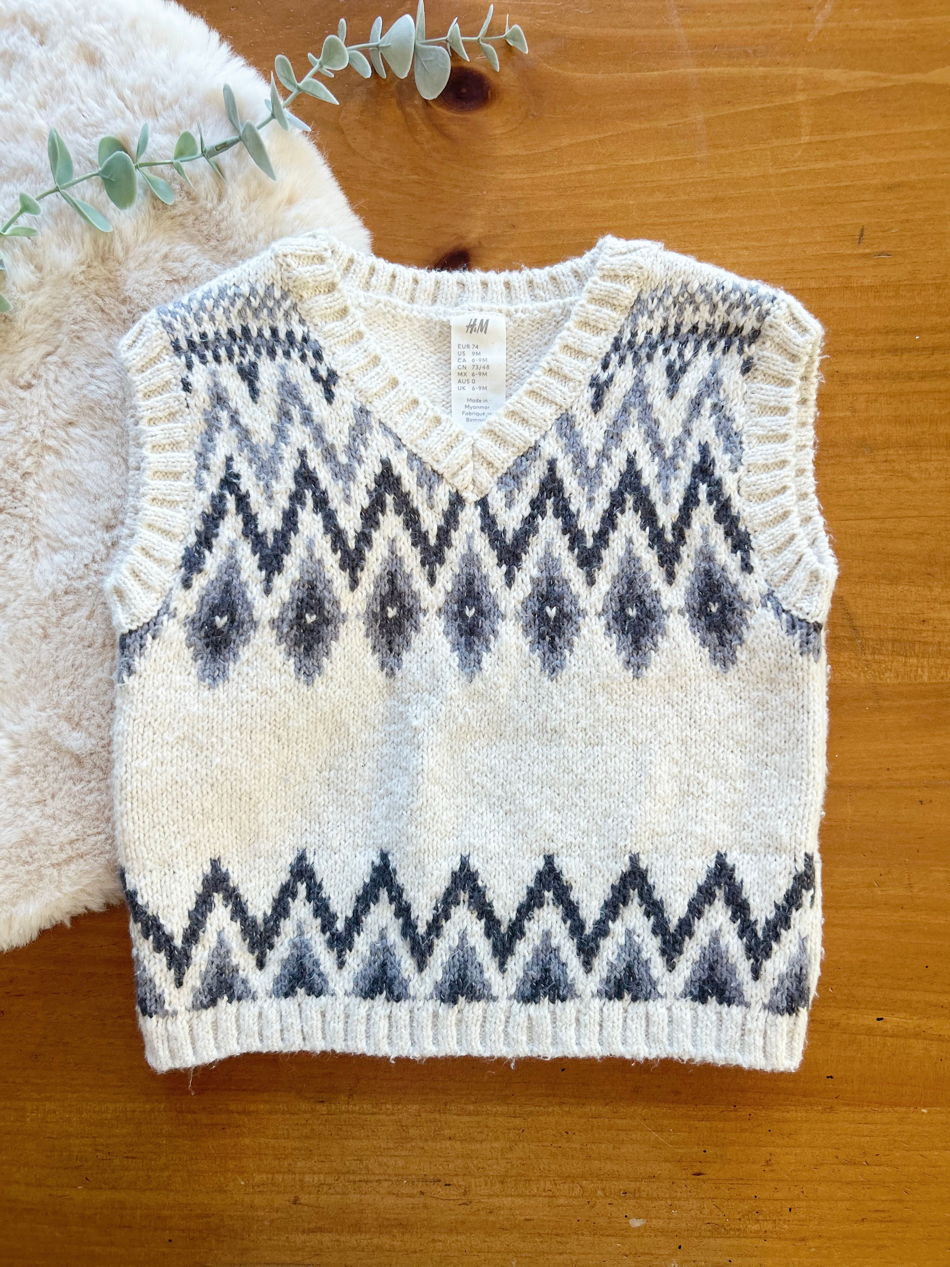 Débardeur en maille H&M 6-9 mois