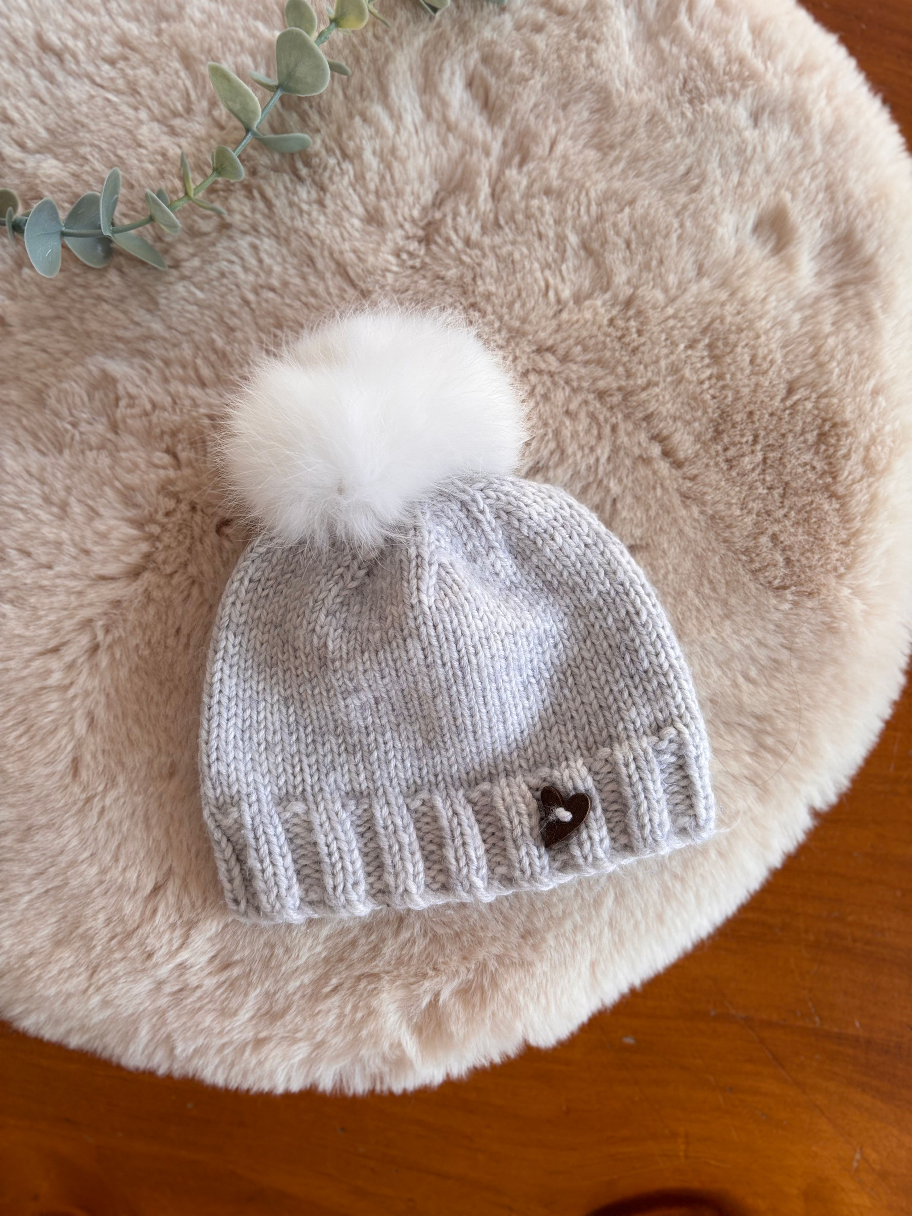 Bonnet en maille 0-3 mois