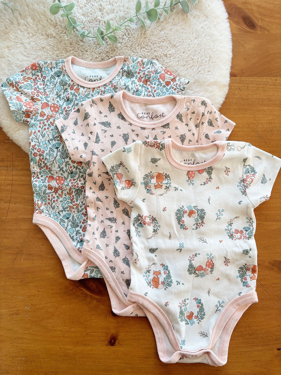 Trio de caches couche Bébé Confort 6 mois