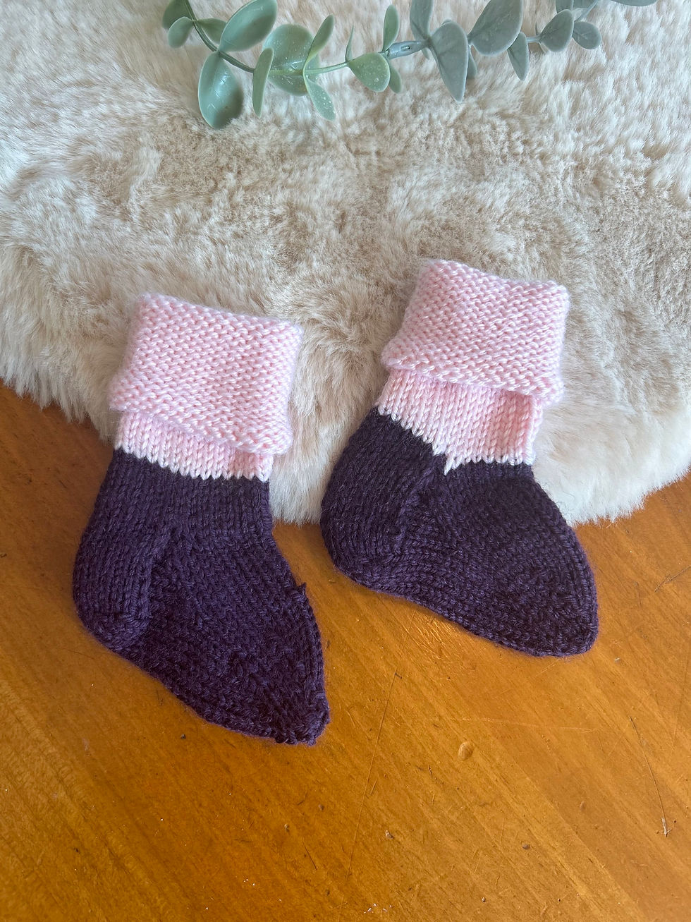 Bas en laine 0-6 mois environ