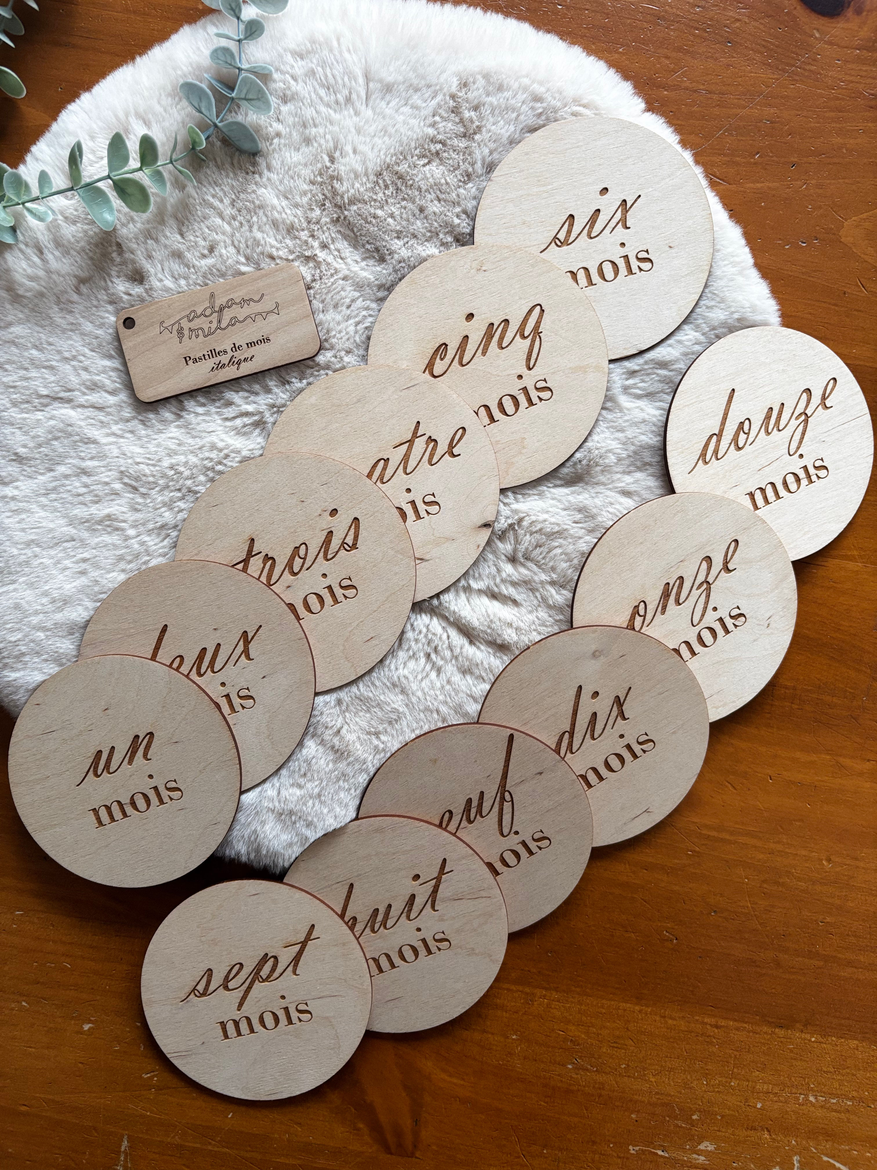 Pastilles de mois Adam & Mila