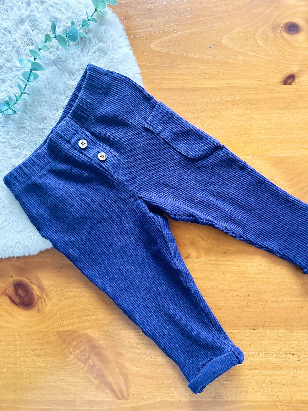 Jogger côtelé Calek bio 12 mois