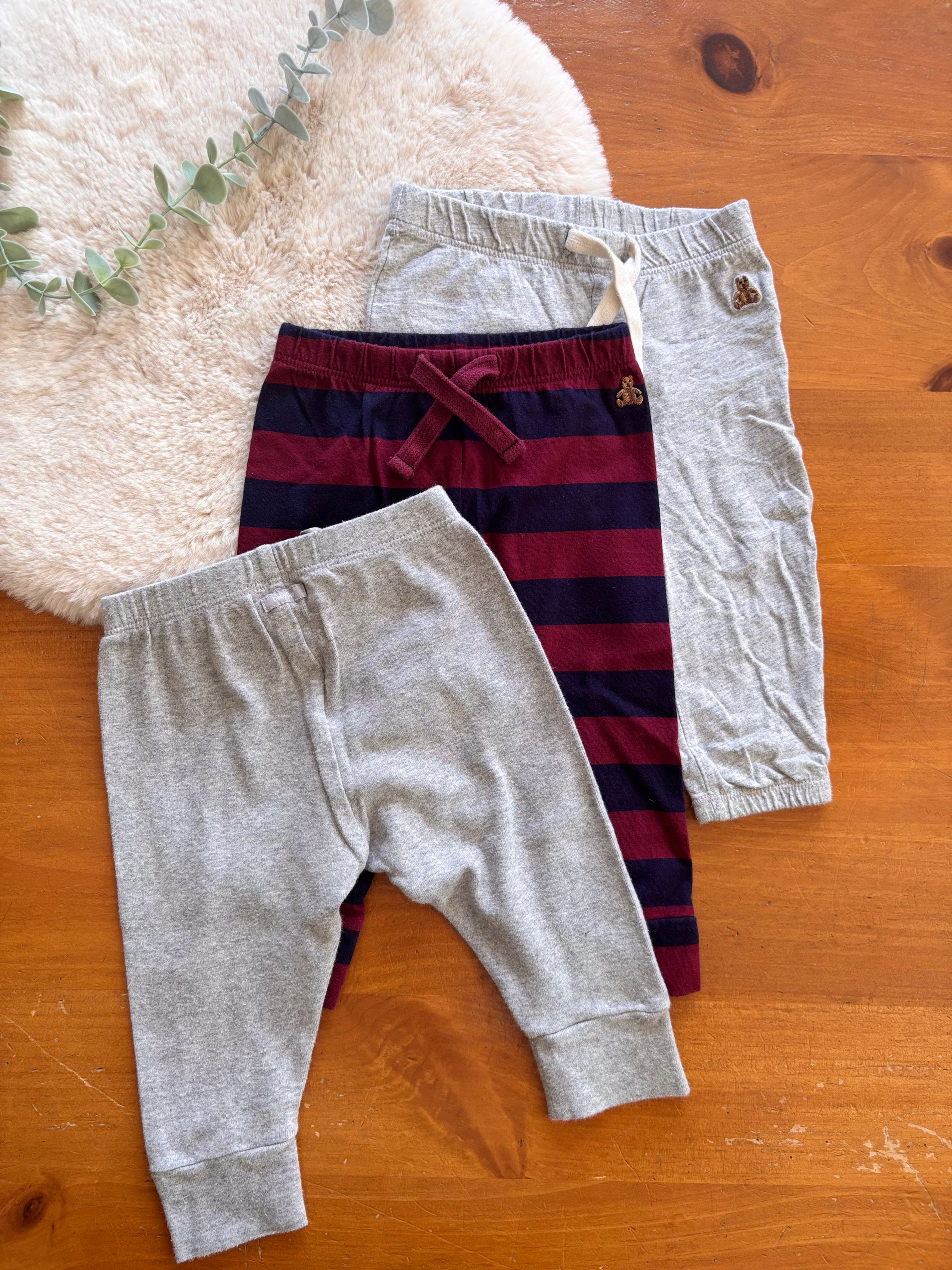 Trio de pantalons Baby Gap 6-12 mois