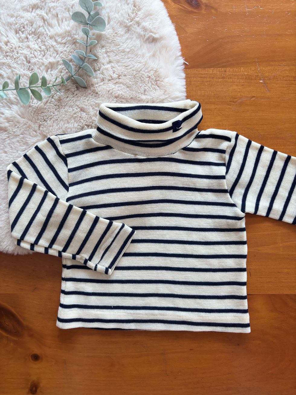 Chandail à col roulé vintage 3-6 mois (environ)