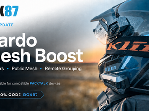 Cardo Mesh Boost: Das große Update für DMC – bis zu 31 Fahrer, Public Mesh & Remote Grouping