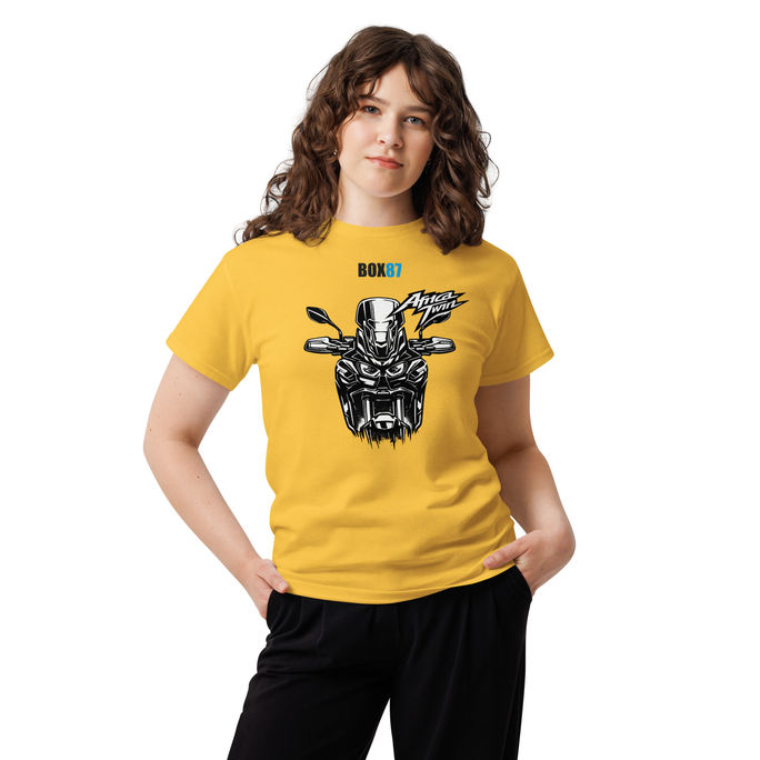 BOX87 Africa Twin T-Shirt für Honda Africa Twin Fans und Adventure Motorradfahrer
