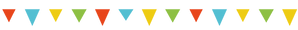 Graphic of tiny, colorful flags
