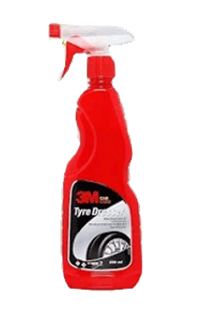 A bottle of 3m tire cleaner on a white background.
