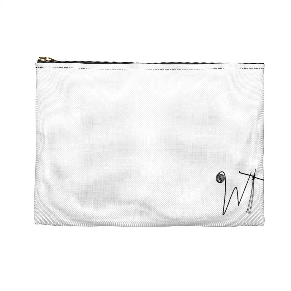 CAUTION Knitting Notions pouch