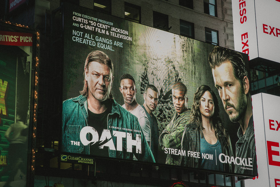 A large billboard in Times Square, New York