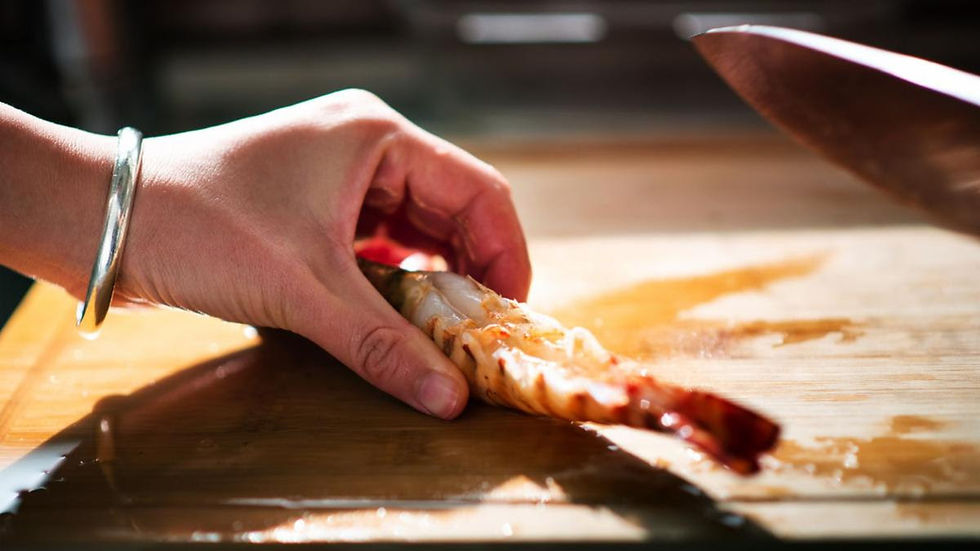 She saw the blade coming, but couldn’t stop it.