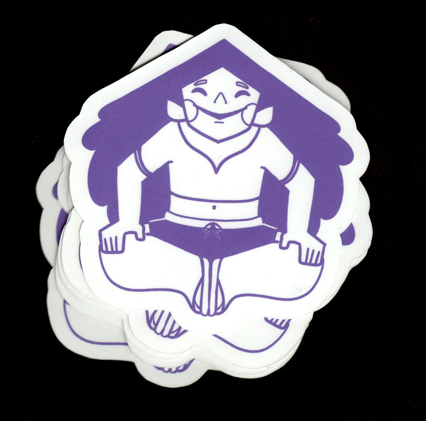 Pentagon Girl Sticker