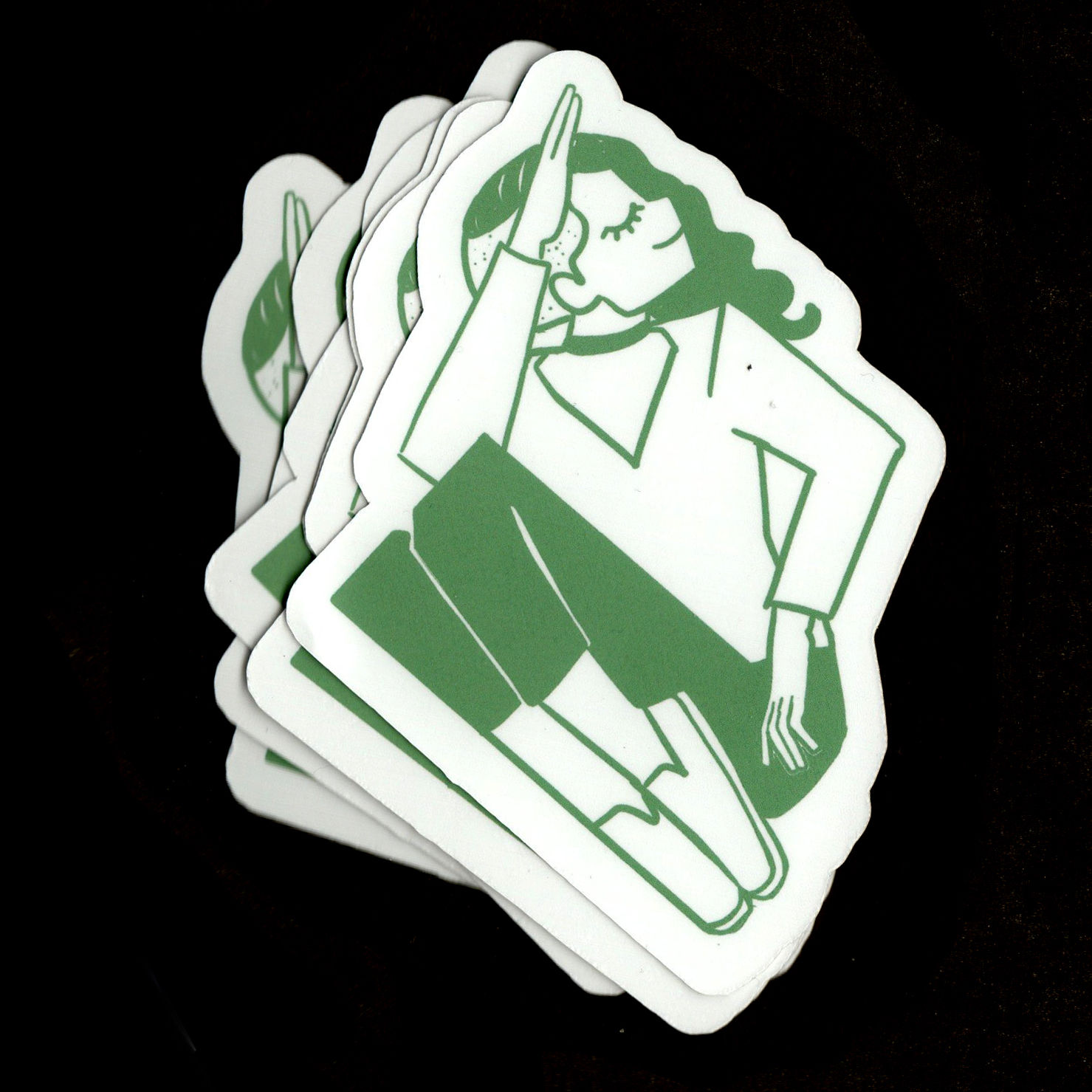 Rhombus Girl Sticker