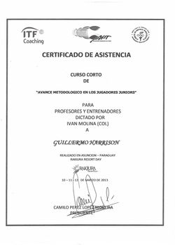 Curso Corto para Profesores de Tenis