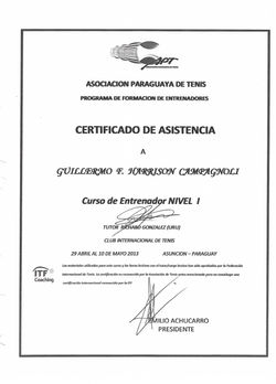 Curso de Entrenador Nivel 1(APT)