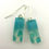 Thumbnail: earrings Turquoise Cream and Aqua 