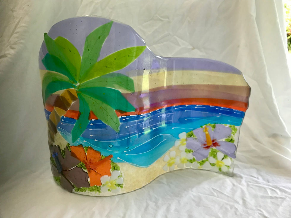 Thumbnail: Standing Palm and Ocean Sunset