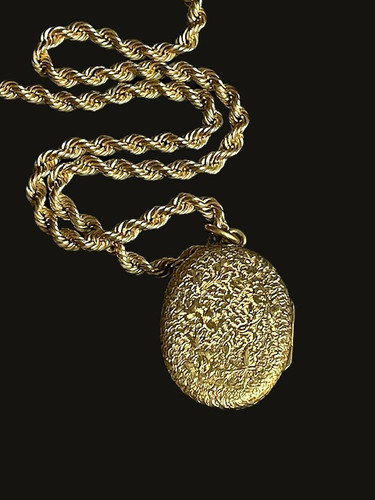 MÉDAILLON BROCHE VICTORIEN OR 18K ANCIEN - MOTIF ÉTOILE GRAVÉ - OCCASION ANTIQUE