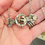 Thumbnail: Antique Silver Rose & Yellow Gold Sweetheart Anchor, Flower Necklace