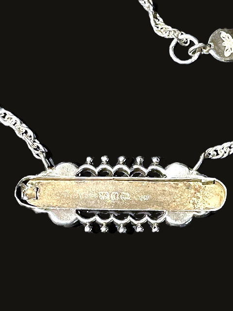 Thumbnail: Antique Victorian Silver Sweetheart 'Baby' Necklace 'Be My Baby'