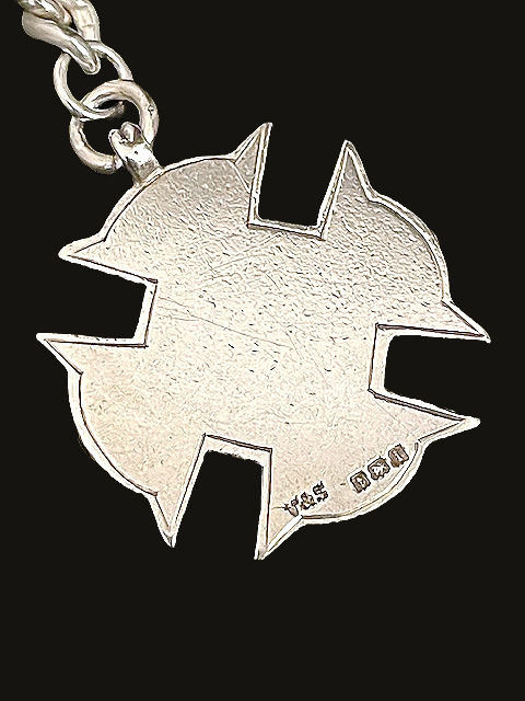 Thumbnail: Antique and Vintage Silver Element Fob, Snake, Claw Orb Charm Necklace