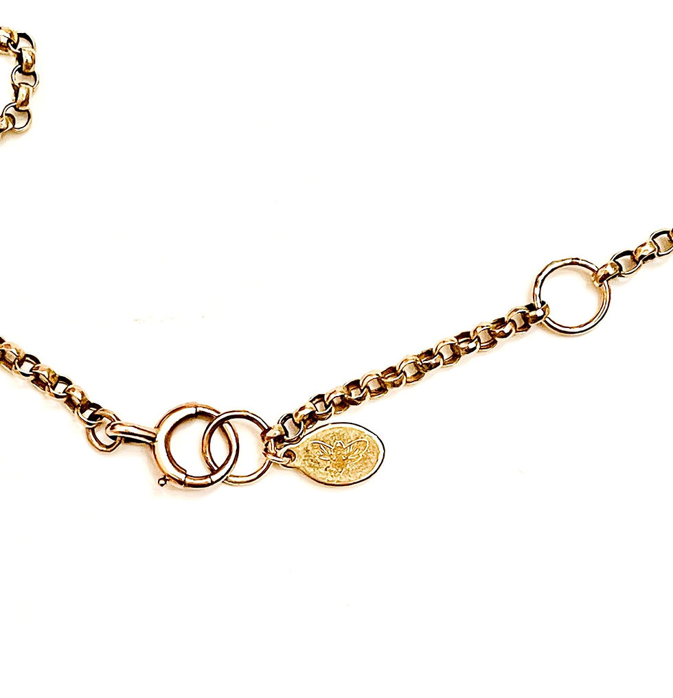 Thumbnail: Stunning Antique Onyx and Floral Intaglio Crystal Mourning Locket Guard Chain