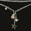 Thumbnail: The 'Rock Star'  Antique Silver Watch Chain, Vintage Guitar, Star Charm Necklace